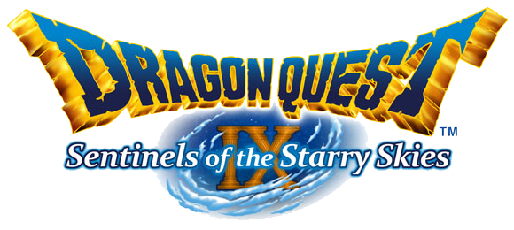 Dragon Quest IX: Sentinels of the Starry Skies title screen for Nintendo DS